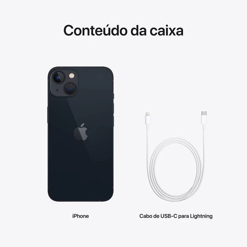 Apple iPhone 13 256GB Meia-noite